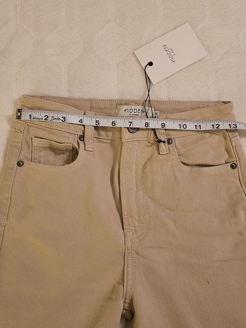 Hidden Harley High-Rise Slim Mom Jeans in Kahki Size 26 NWT - Picture 5 of 7